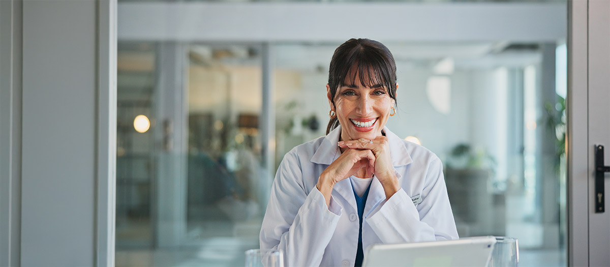 Doctor smiling