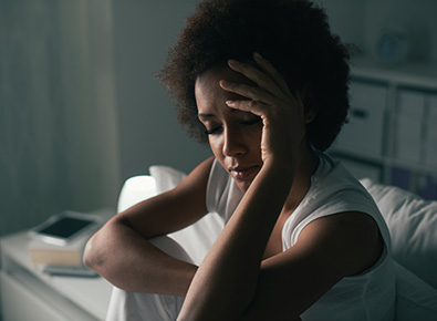 woman who can not sleep